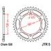ŘETĚZOVÁ SADA EK - ZLATÝ ŘETĚZ 520 ZVX, X-KROUŽEK, KOLEČKO JT POGUMOVANÉ, ROZETA JT PRO BMW F 650 GS DAKAR 2001-2005