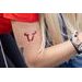 SW MOTECH SW-MOTECH TATTOO BÝK 60X60MM. 10 PACK. TEMPORARY TATTOO. RED.