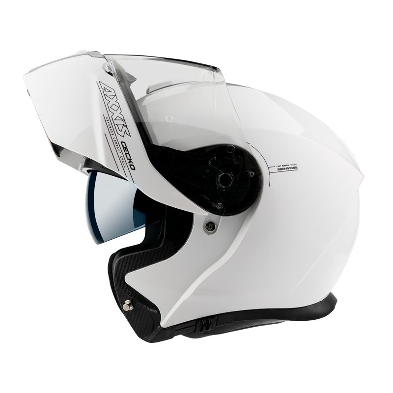 Výklopná helma AXXIS GECKO SV ABS solid bílá lesklá L - AXXIS - GECKO SV  SOLID - Helmy AXXIS - $170.73 - RUTAN - MOTOSHOP