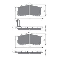 BRZDOVÉ DESTIČKY GOLDFREN 338 S33 OFF-ROAD FRONT