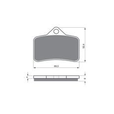 BRZDOVÉ DESTIČKY GOLDFREN 139 AD OFF-ROAD FRONT