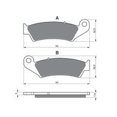 BRZDOVÉ DESTIČKY GOLDFREN 004 K1