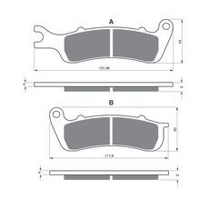 BRZDOVÉ DESTIČKY GOLDFREN 401 S33 STREET FRONT