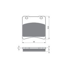 BRZDOVÉ DESTIČKY GOLDFREN 085 AD STREET