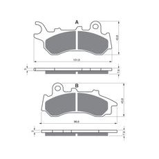 BRZDOVÉ DESTIČKY GOLDFREN 396 S3