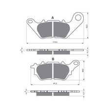 BRZDOVÉ DESTIČKY GOLDFREN 370 AD STREET