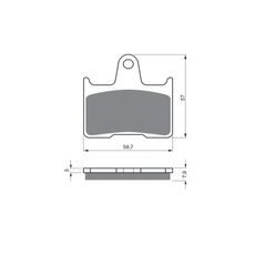 BRZDOVÉ DESTIČKY GOLDFREN 148 S3