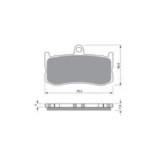 BRZDOVÉ DESTIČKY GOLDFREN 296 S3