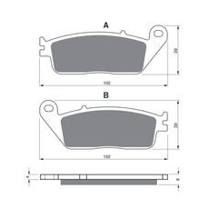 BRZDOVÉ DESTIČKY GOLDFREN 022 GP6