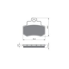 BRZDOVÉ DESTIČKY GOLDFREN 192 S3