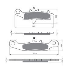 BRZDOVÉ DESTIČKY GOLDFREN 108 S3
