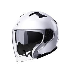 OPEN FACE HELMET STORMER RIVAL WHITE PEARLY 2XL