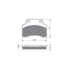BRZDOVÉ DESTIČKY GOLDFREN 136 S3