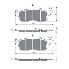 BRZDOVÉ DESTIČKY GOLDFREN 333 AD