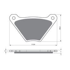 BRZDOVÉ DESTIČKY GOLDFREN 060 AD