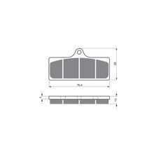 BRZDOVÉ DESTIČKY GOLDFREN 218 GP6