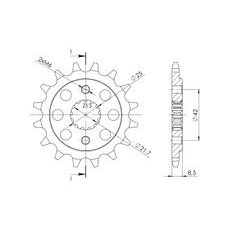 ŘETĚZOVÉ KOLEČKO SUPERSPROX CST-512:15 15 ZUBŮ, 520