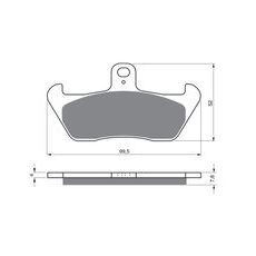 BRZDOVÉ DESTIČKY GOLDFREN 089 S3