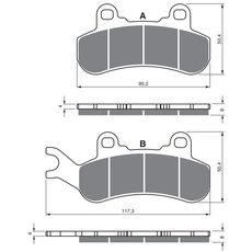 BRZDOVÉ DESTIČKY GOLDFREN 376 S3