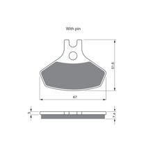 BRZDOVÉ DESTIČKY GOLDFREN 291 S3