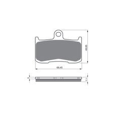 BRZDOVÉ DESTIČKY GOLDFREN 207 S3