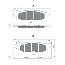 BRZDOVÉ DESTIČKY GOLDFREN 278 GP6