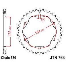 ŘETĚZOVÁ ROZETA JT JTR 763-40 40 ZUBŮ, 530