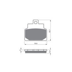 BRZDOVÉ DESTIČKY GOLDFREN 170 AD STREET