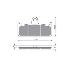 BRZDOVÉ DESTIČKY GOLDFREN 301 GP6