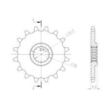 ŘETĚZOVÉ KOLEČKO SUPERSPROX CST-1539:14 14 ZUBŮ, 520