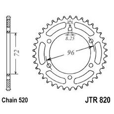 ŘETĚZOVÁ ROZETA JT JTR 820-42 42 ZUBŮ, 520