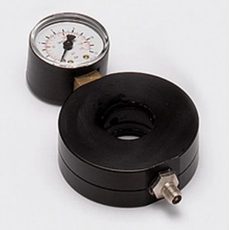 POUZDRO S MANOMETREM PRO PLNĚNÍ PLYNU DO TĚLESA TLUMIČE BITUBO D33,6