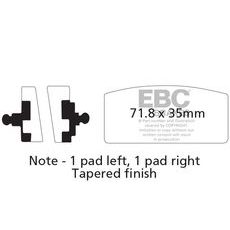 BRZDOVÉ DESTIČKY EBC FA022
