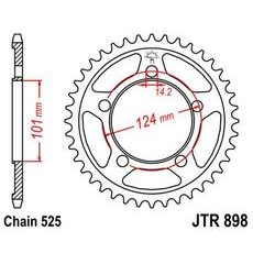 ŘETĚZOVÁ ROZETA JT JTR 898-41 41 ZUBŮ, 525