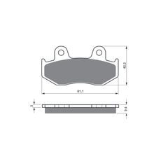 BRZDOVÉ DESTIČKY GOLDFREN 188 K5