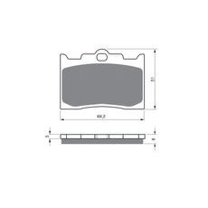 BRZDOVÉ DESTIČKY GOLDFREN 132 S3