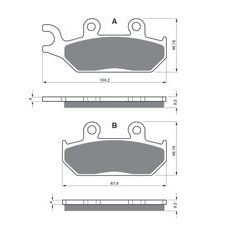 BRZDOVÉ DESTIČKY GOLDFREN 033 S3