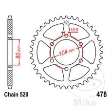 ŘETĚZOVÁ ROZETA JT JTR 478-40