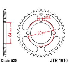 ŘETĚZOVÁ ROZETA JT JTR 1910-32 32 ZUBŮ, 520