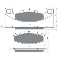 BRZDOVÉ DESTIČKY GOLDFREN 013 S3