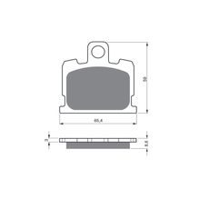 BRZDOVÉ DESTIČKY GOLDFREN 151 S3
