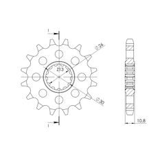 ŘETĚZOVÉ KOLEČKO SUPERSPROX CST-579:15 15 ZUBŮ, 530