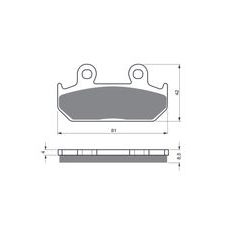 BRZDOVÉ DESTIČKY GOLDFREN 025 S33 STREET FRONT