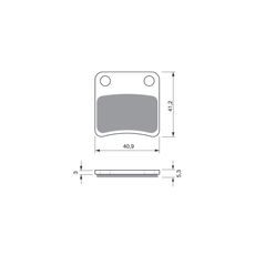 BRZDOVÉ DESTIČKY GOLDFREN 303 S3