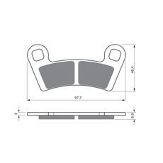 BRZDOVÉ DESTIČKY GOLDFREN 343 S3
