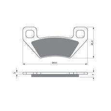 BRZDOVÉ DESTIČKY GOLDFREN 254 K5