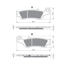 BRZDOVÉ DESTIČKY GOLDFREN 248 S33 OFF-ROAD FRONT