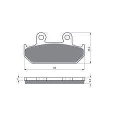 BRZDOVÉ DESTIČKY GOLDFREN 051 S3