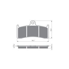 BRZDOVÉ DESTIČKY GOLDFREN 126 AD STREET