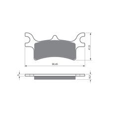 BRZDOVÉ DESTIČKY GOLDFREN 209 AD STREET